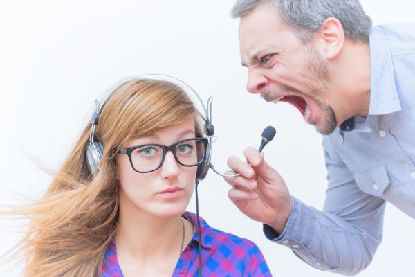agressie aan de telefoon